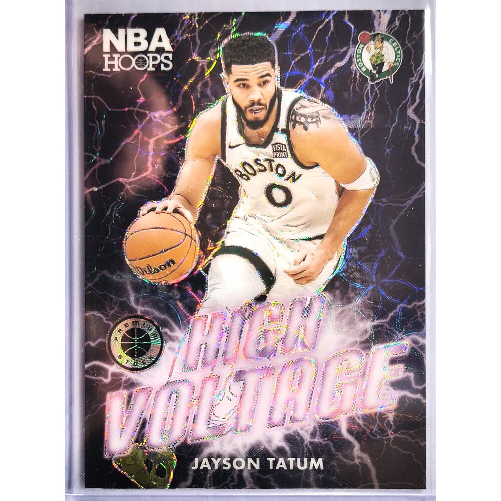 2023-24 NBA Hoops Premium Stock JAYSON TATUM #13 HIGH VOLTAGE Insert, See Pics!